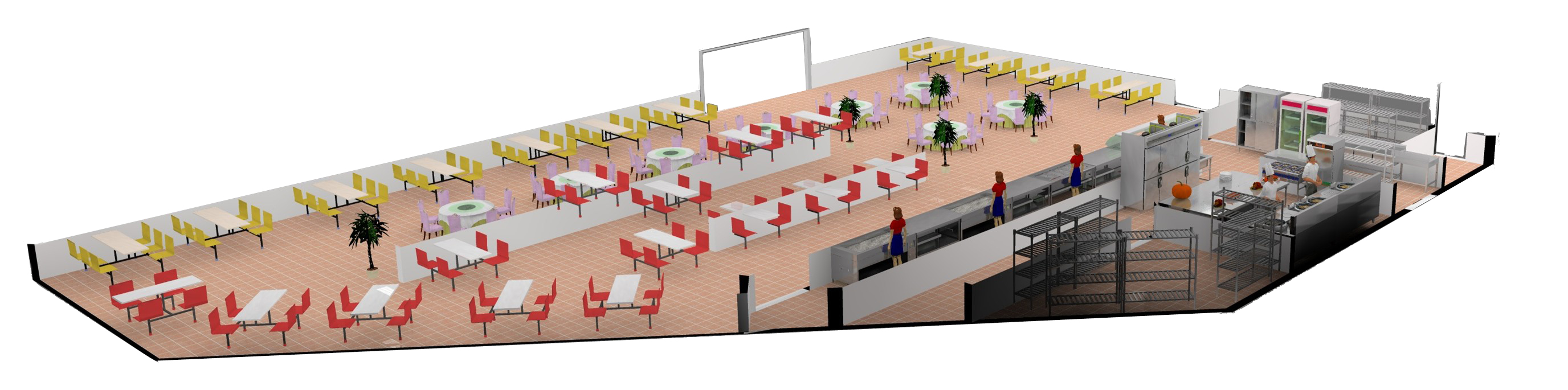 学校食堂日皮视频APP苹果下载设计方案和图纸