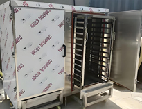 陕西日皮视频APP苹果下载设备厂家告诉你隧道式大型推车蒸柜的特点