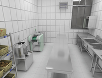 学校食堂日皮视频APP苹果下载设备厂家教你设计粗加工间